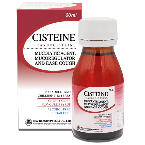 Cisteine syrup 250 mg ( Cherry cider flavor )